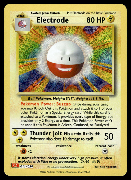 Electrode Holo 011/034 Classic Collection CLC Charizard Deck Pokemon [NM]