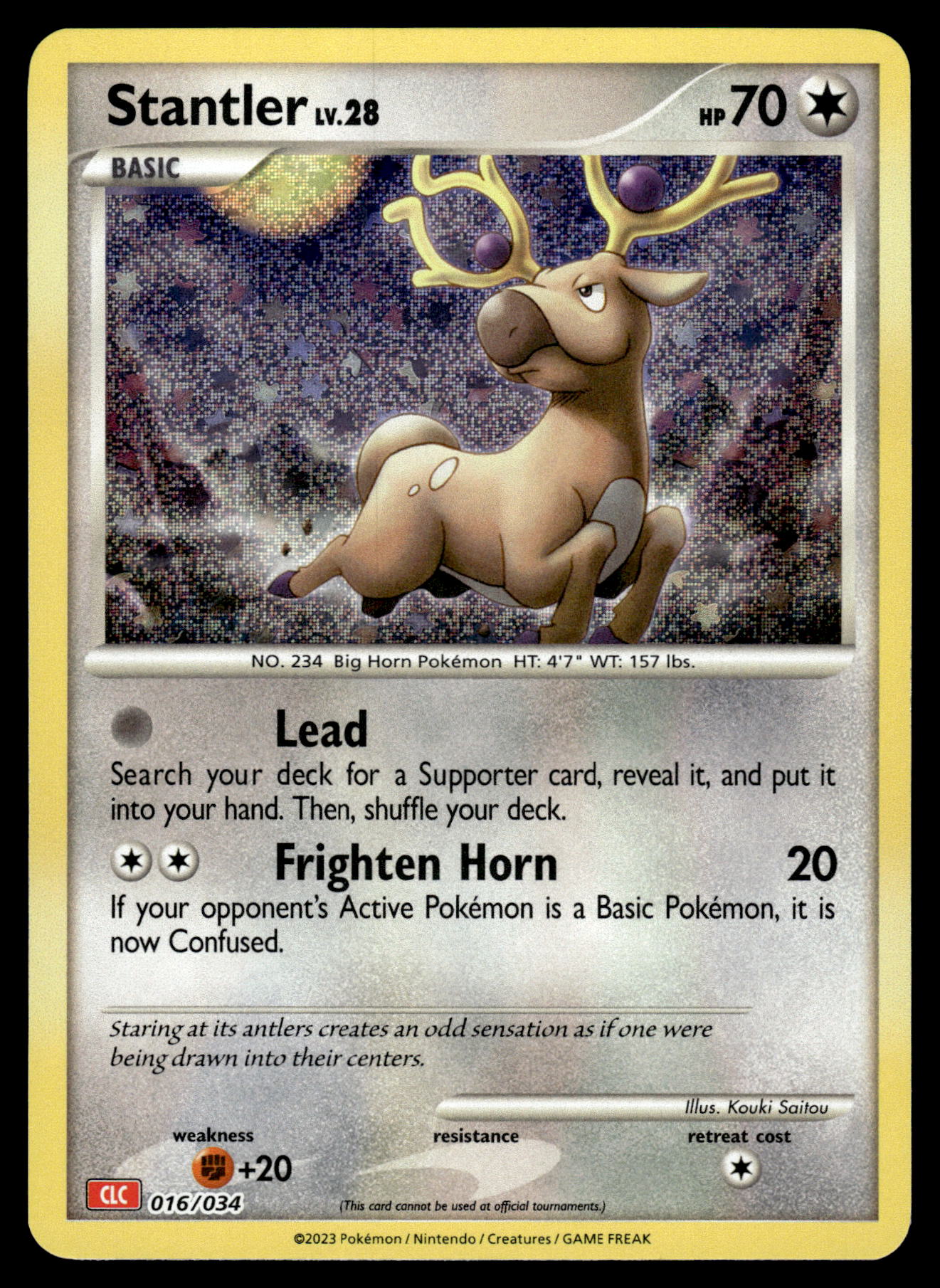 Stantler Lv.28 Holo 016/034 Classic Collection CLC Charizard Deck Pokemon [NM]