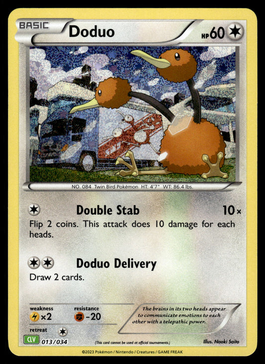 Doduo Holo 013/034 Classic Collection CLV Venusaur Deck Pokemon [NM]