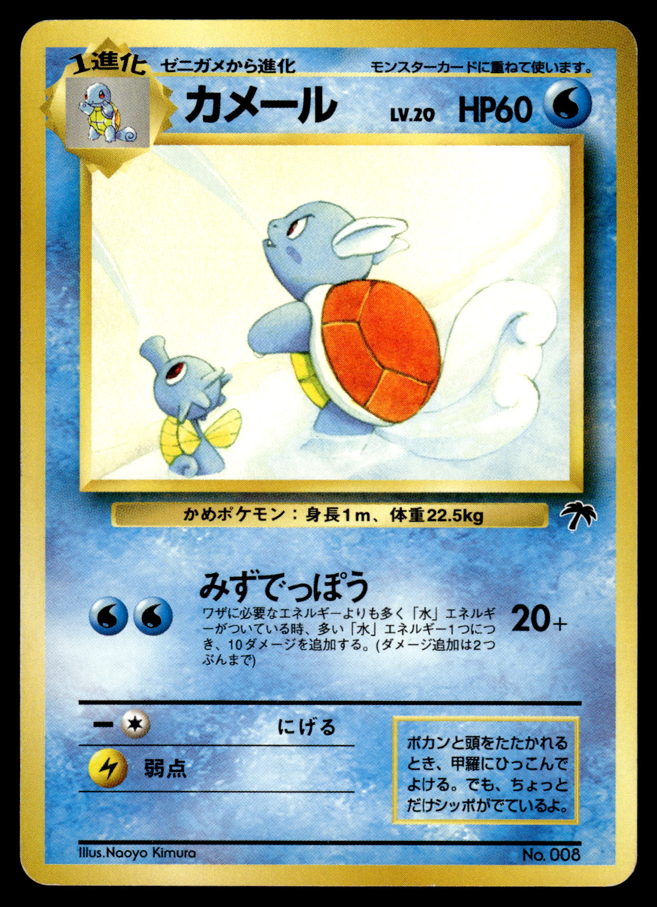 Wartortle No. 008 Japanese Southern Islands Promo Pokemon [PL] (1)