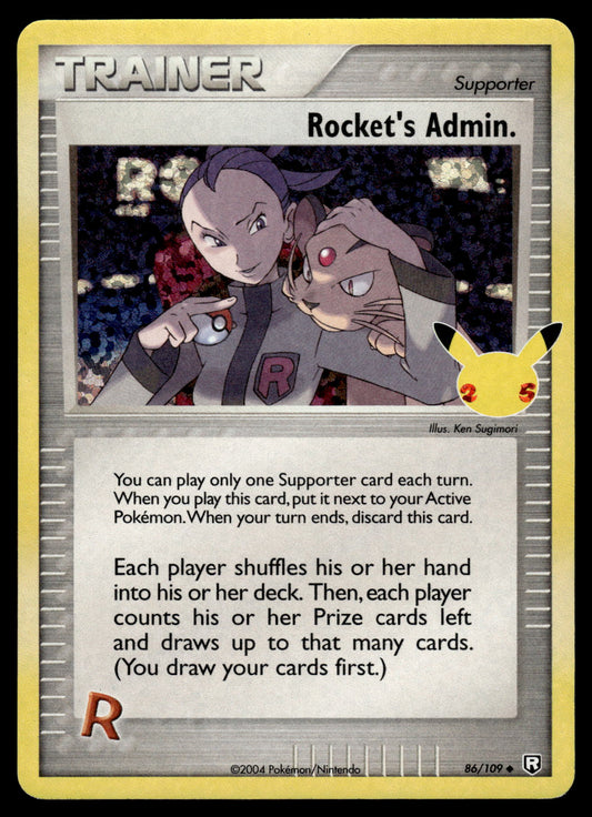 Rocket's Admin Holo 86/109 SWSH Celebrations Classic Collection Pokemon [NM]