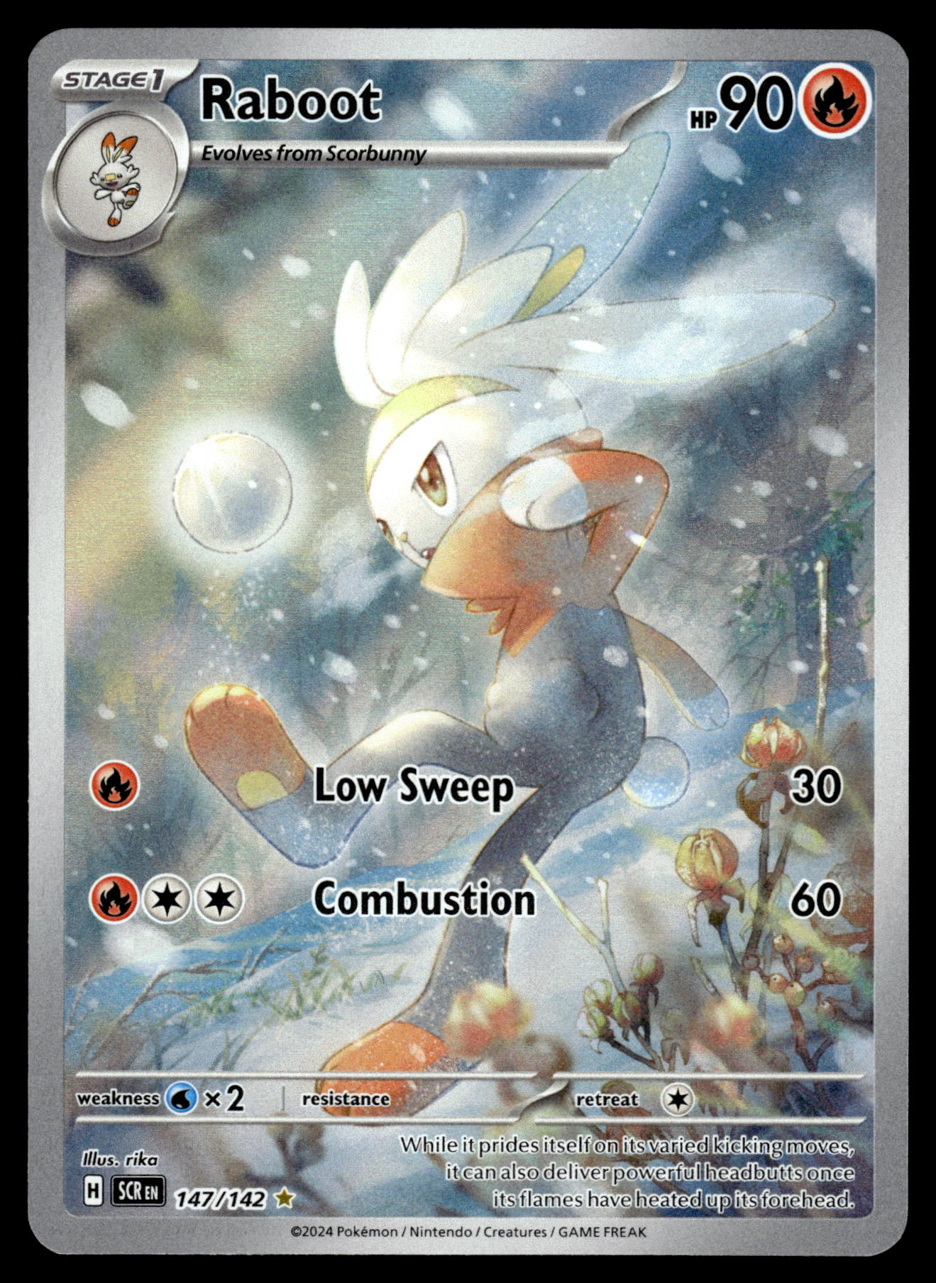 Raboot Illustration Rare 147/142 SV Stellar Crown Pokemon [NM] (2)