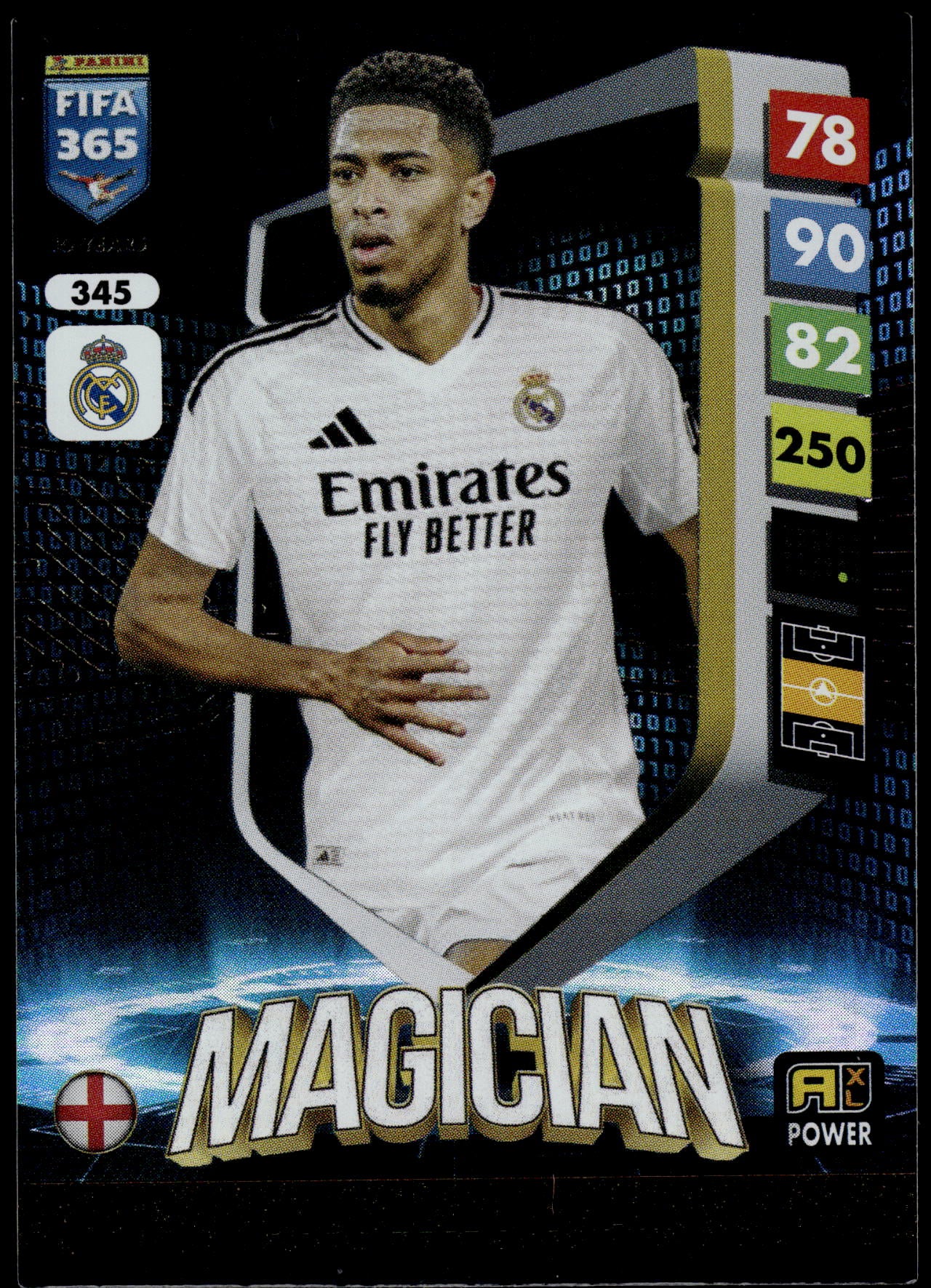 Jude Bellingham #345 Magician. FIFA 365 Adrenalyn XL 2025 - Football [NM]