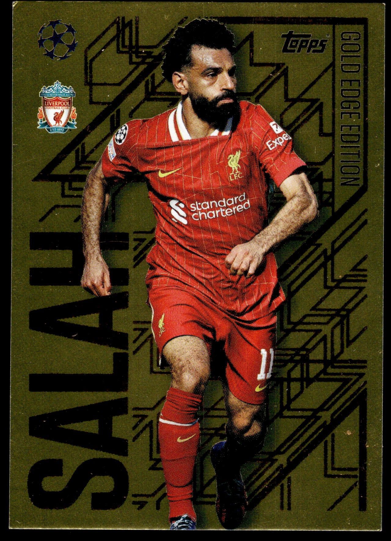 Mohammed Salah Match Attax Gold Edge Edition 24/25 - Football [NM]