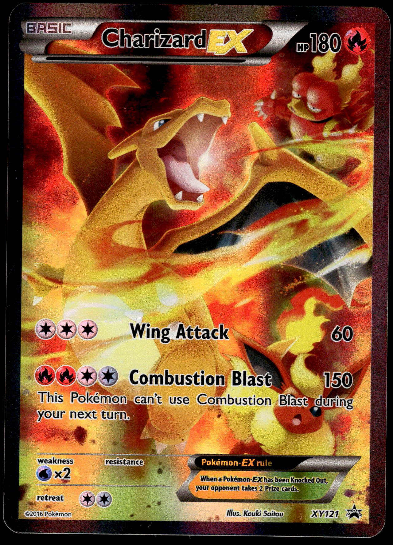 Charizard EX XY121 Black Star Promo Red & Blue Collection Pokemon [PL]