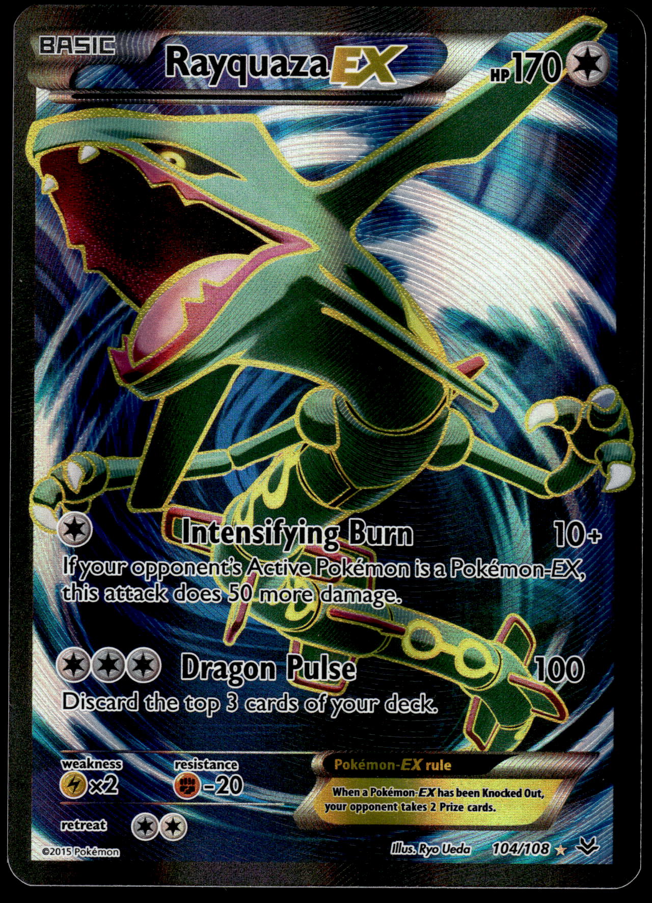 Rayquaza EX 104/108 XY Roaring Skies Pokemon [NM]