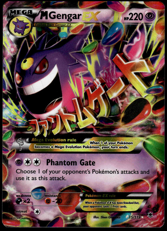 M Gengar EX 35/119 XY Phantom Forces Pokemon [PL] (1)