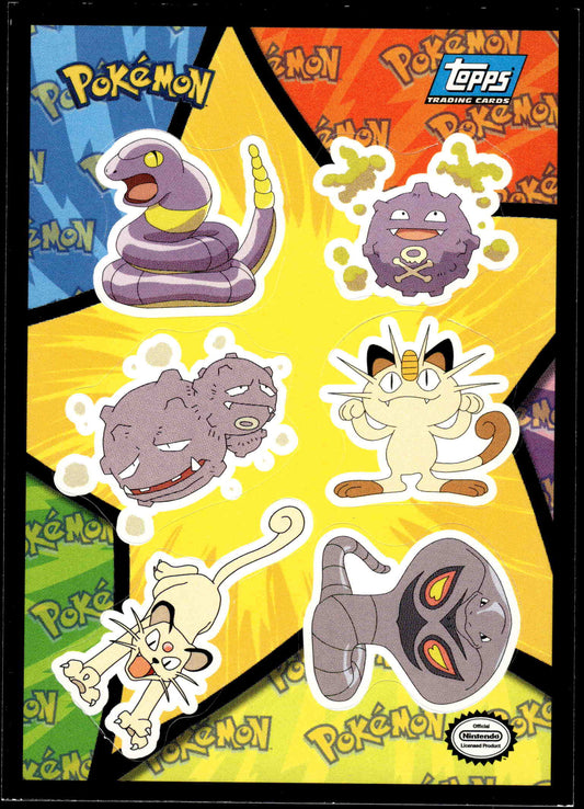 Team Rocket Stickers Puzzle TOPPS TV Movie Animation Edition Pokemon [NM] (1)