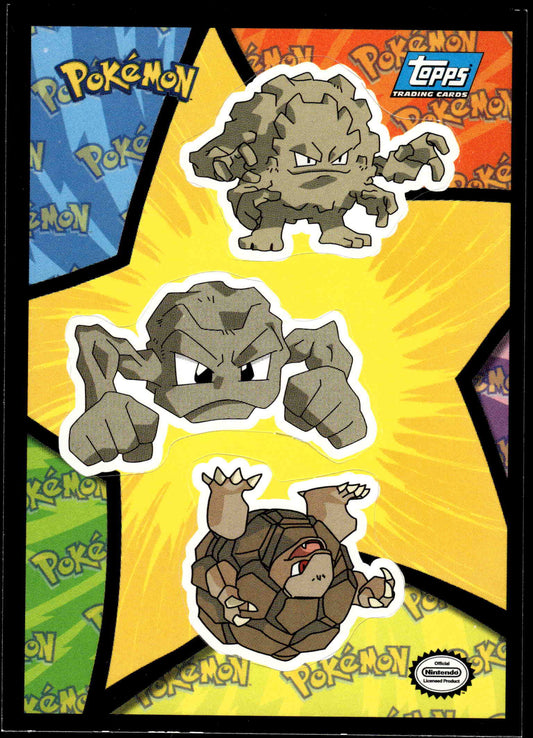 Golem Geodude Stickers Puzzle TOPPS TV Movie Animation Edition Pokemon [NM] (1)