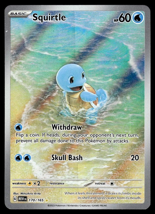 Squirtle Illustration Rare 170/165 English 151 Pokemon [NM]