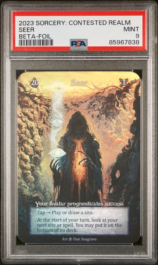 PSA 9 - Seer Avatar (Unique Foil) Beta - Sorcery