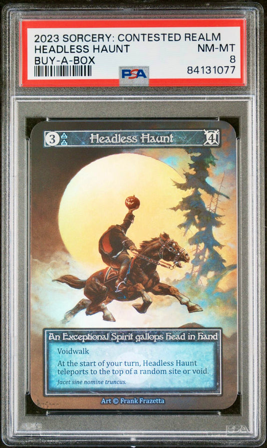 PSA 8 - Headless Haunt (Exceptional Foil) Buy-a-Box Promo Beta - Sorcery