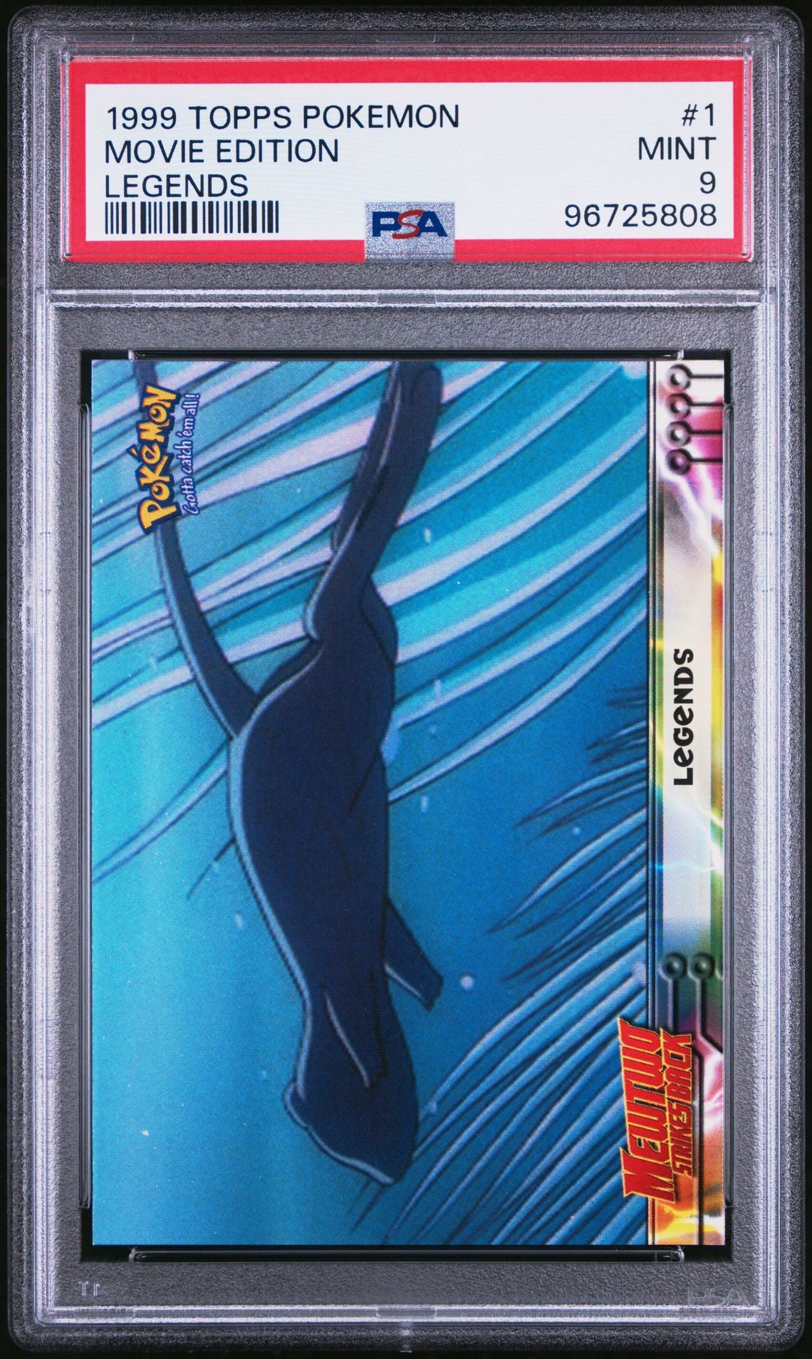 PSA 9 - Mew Legends #1 1999 TOPPS Movie Edition - Pokemon