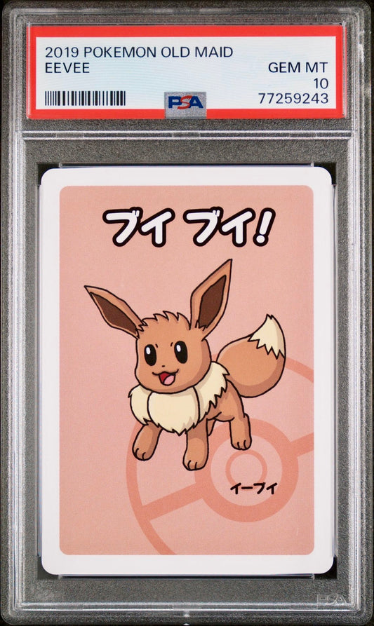 PSA 10 - Eevee Old Maid Deck - Pokemon