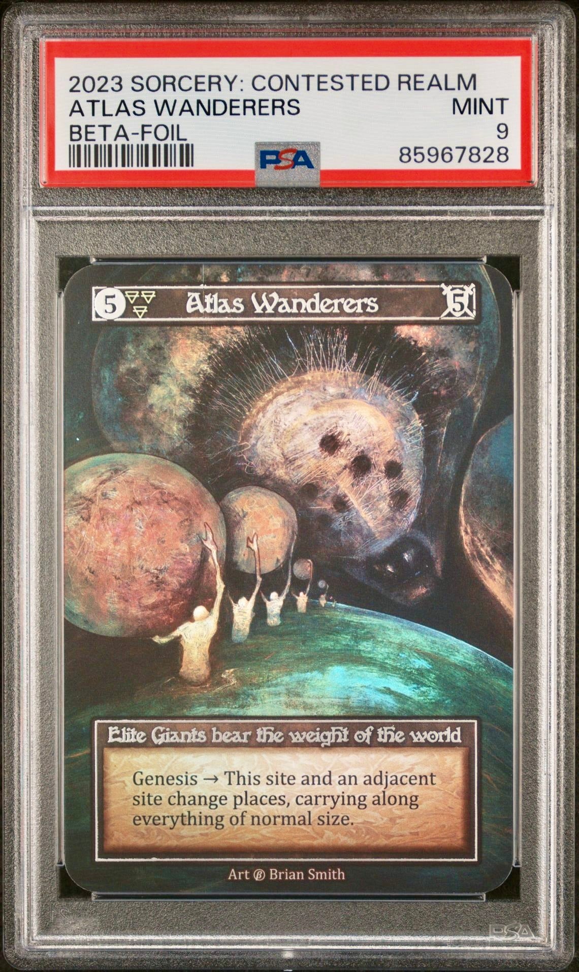 PSA 9 - Atlas Wanderers (Elite Foil) Beta - Sorcery