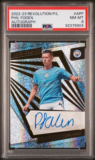 PSA 8 - Phil Foden 2022-23 Revolution P/L Autograph #A-PF