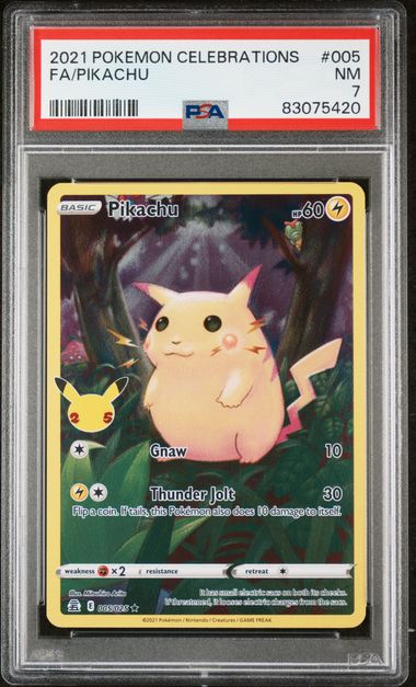 PSA 7 - Pikachu 005/025 Celebrations - Pokemon