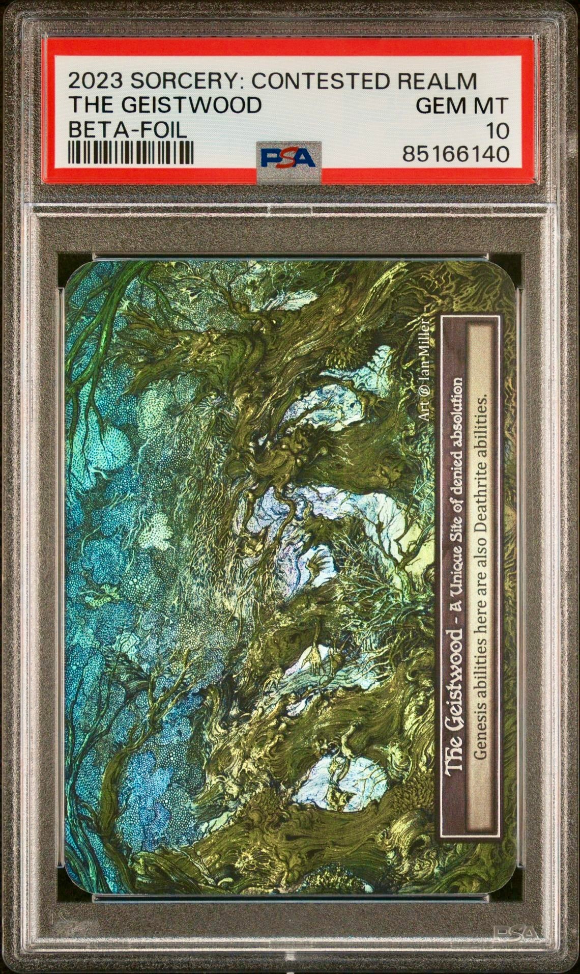 PSA 10 - The Geistwood (Unique Foil) Beta - Sorcery