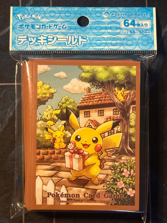 Pokemon Center Japan Exclusive Pikachu Gift 64 Sleeves SEALED - Accessories