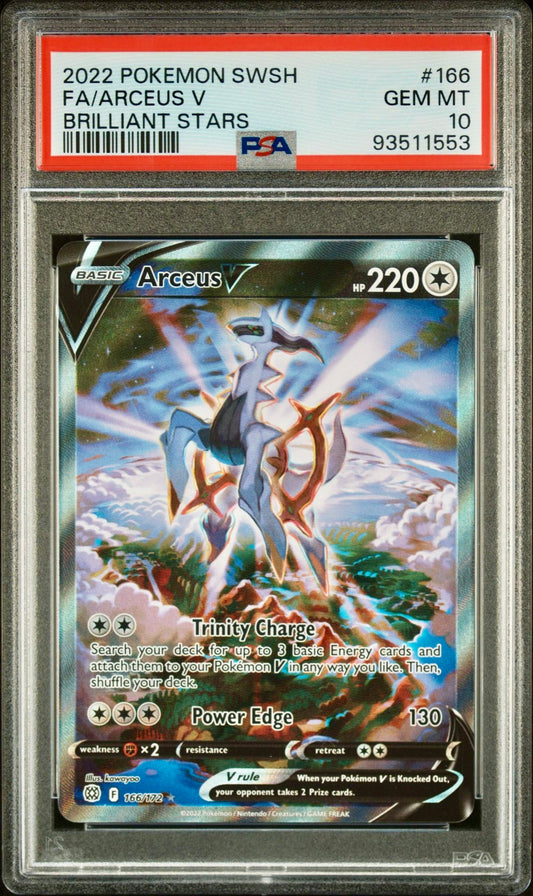 PSA 10 - Arceus V 166/172 SWSH Brilliant Stars - Pokemon