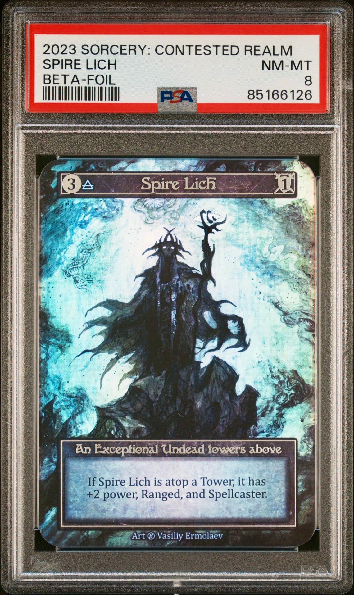 PSA 8 - Spire Lich (Exceptional Foil) Beta - Sorcery