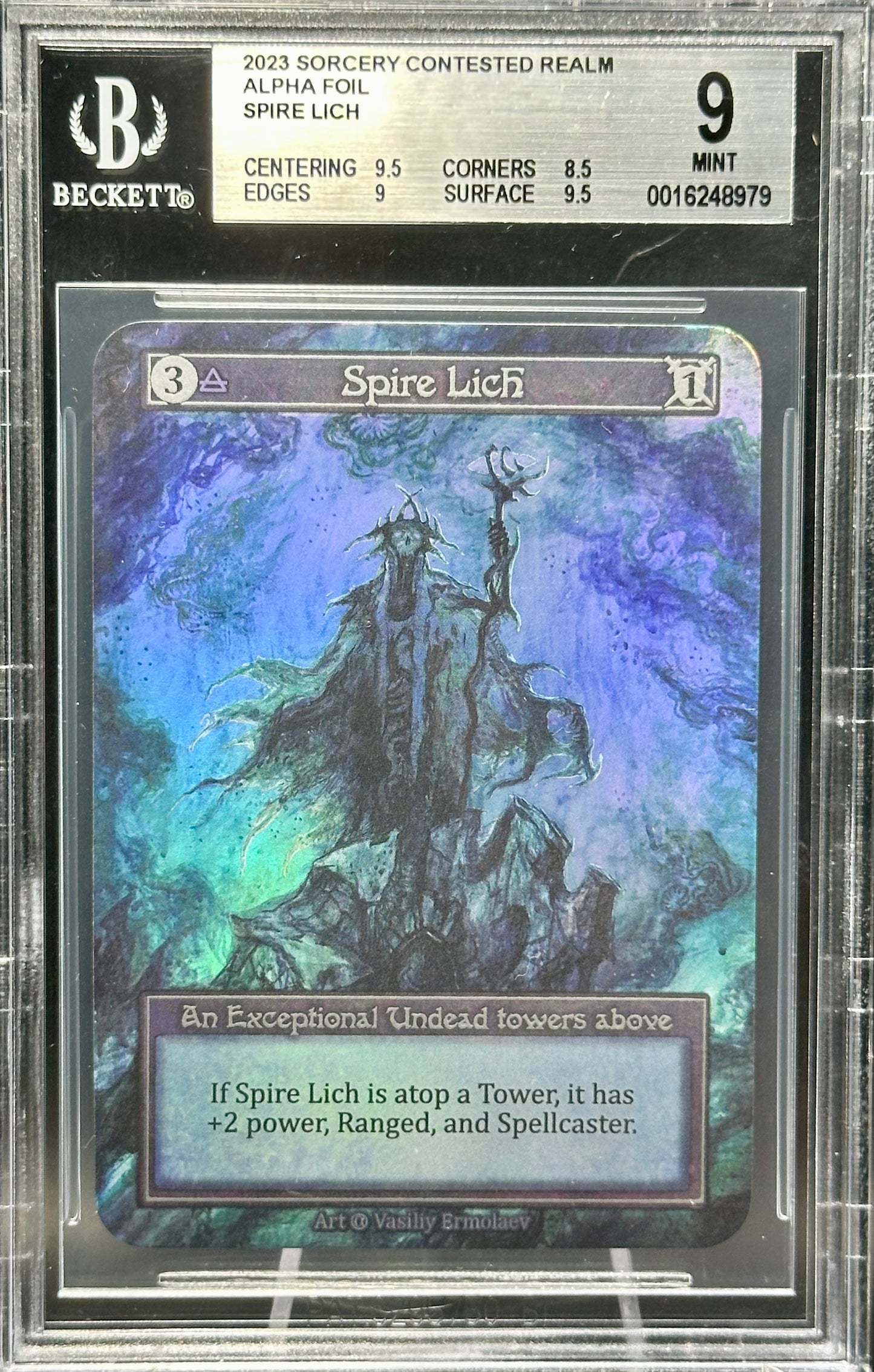 BGS 9 - Spire Lich (Exceptional Foil) Alpha - Sorcery