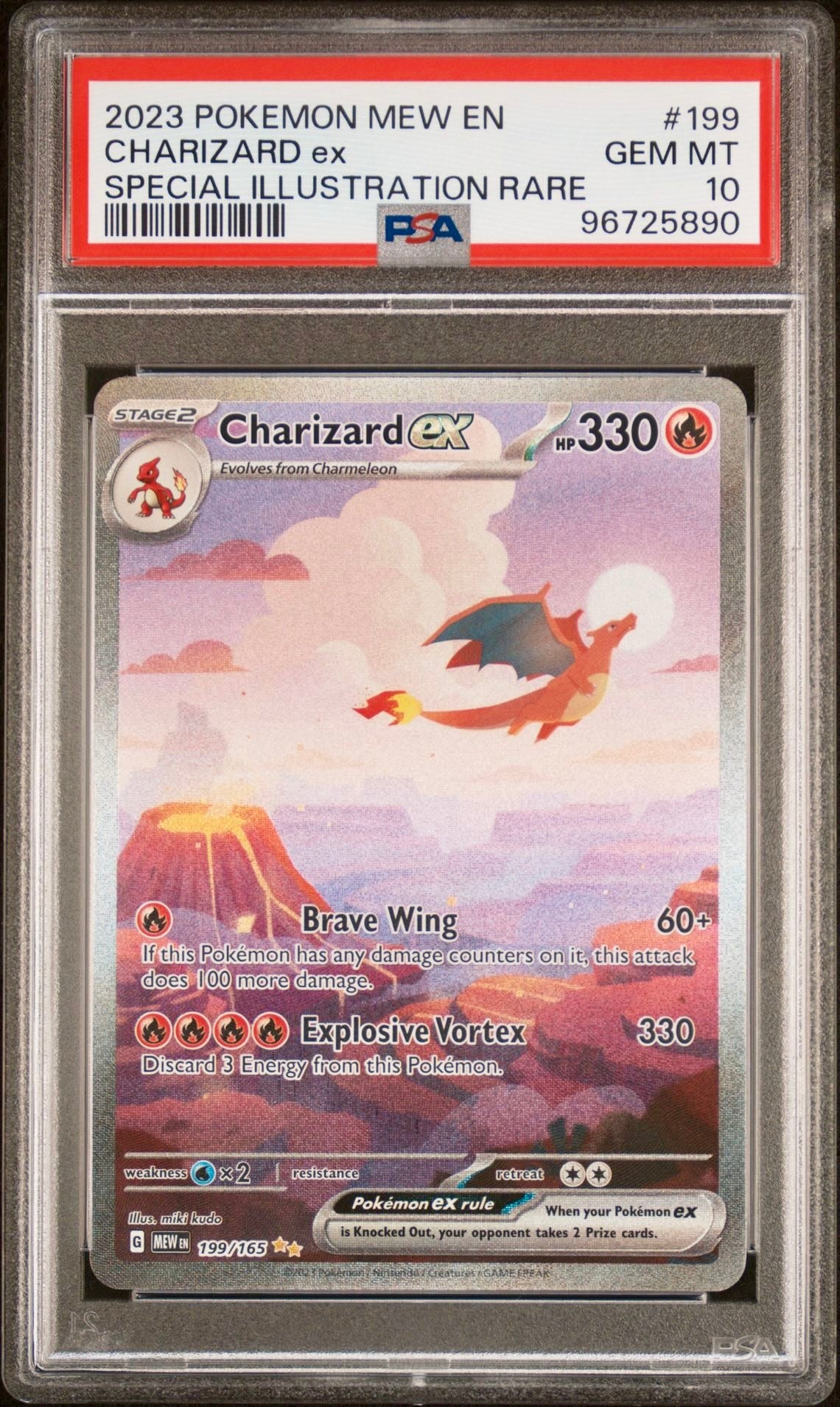 PSA 10 - Charizard ex SIR 199/165 English 151 - Pokemon