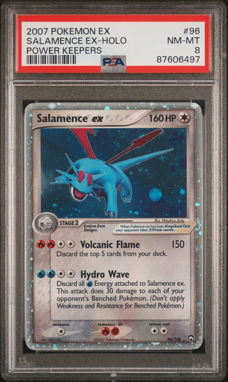 PSA 8 - Salamence ex 96/108 Ex Power Keepers - Pokemon