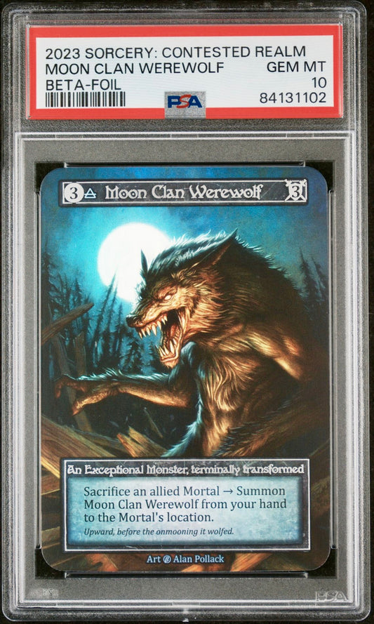 PSA 10 - Moon Clan Werewolf (Exceptional Foil) Beta - Sorcery