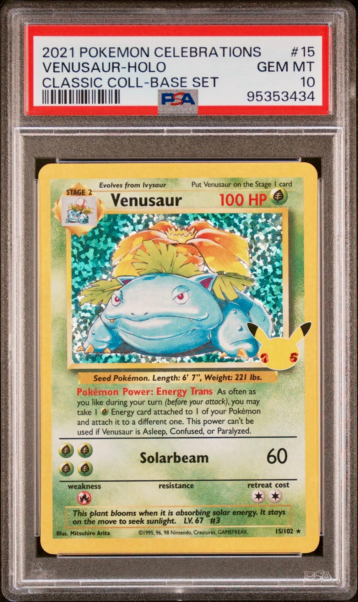 PSA 10 - Sequential Charizard Blastoise Venusaur SWSH Celebrations - Pokemon