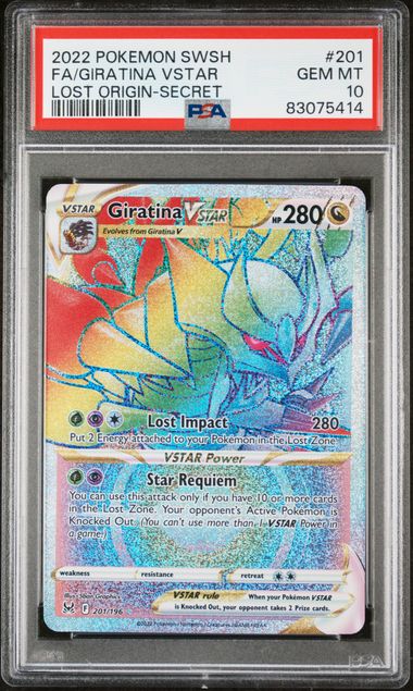 PSA 10 - Giratina VSTAR 201/196 Lost Origin - Pokemon