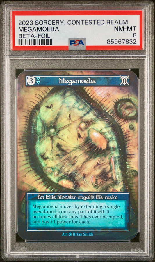 PSA 8 - Megamoeba (Exceptional Foil) Beta - Sorcery