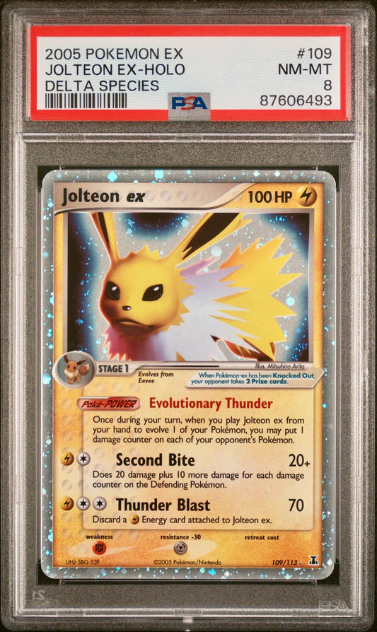 PSA 8 - Jolteon ex 109/113 EX Delta Species - Pokemon