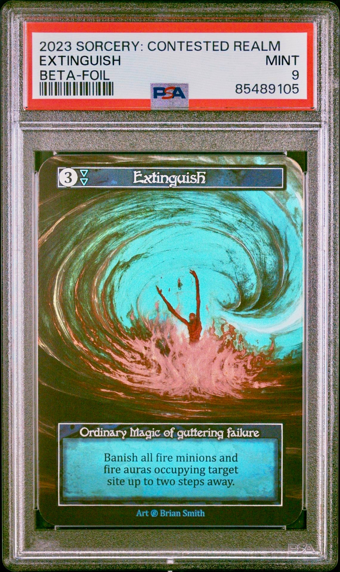 PSA 9 - Extinguish (Ordinary Foil) Beta - Sorcery