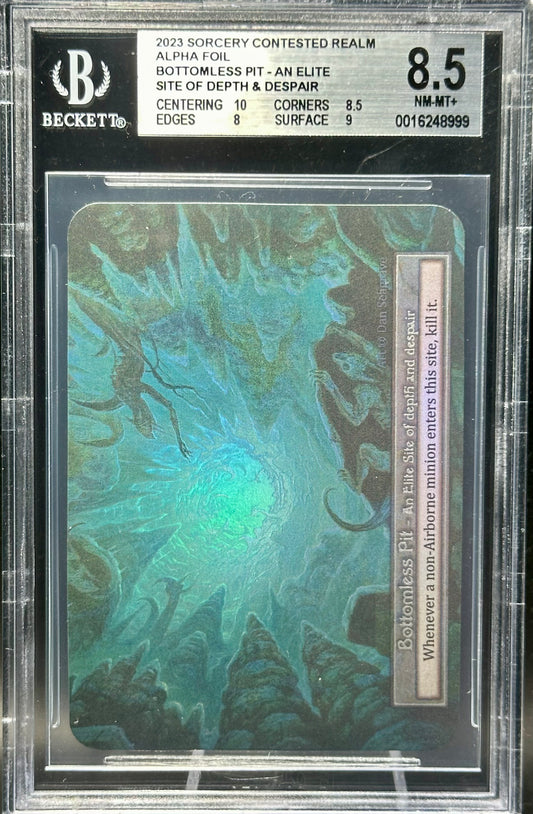 BGS 8.5 - Bottomless Pit (Elite Foil) Alpha - Sorcery