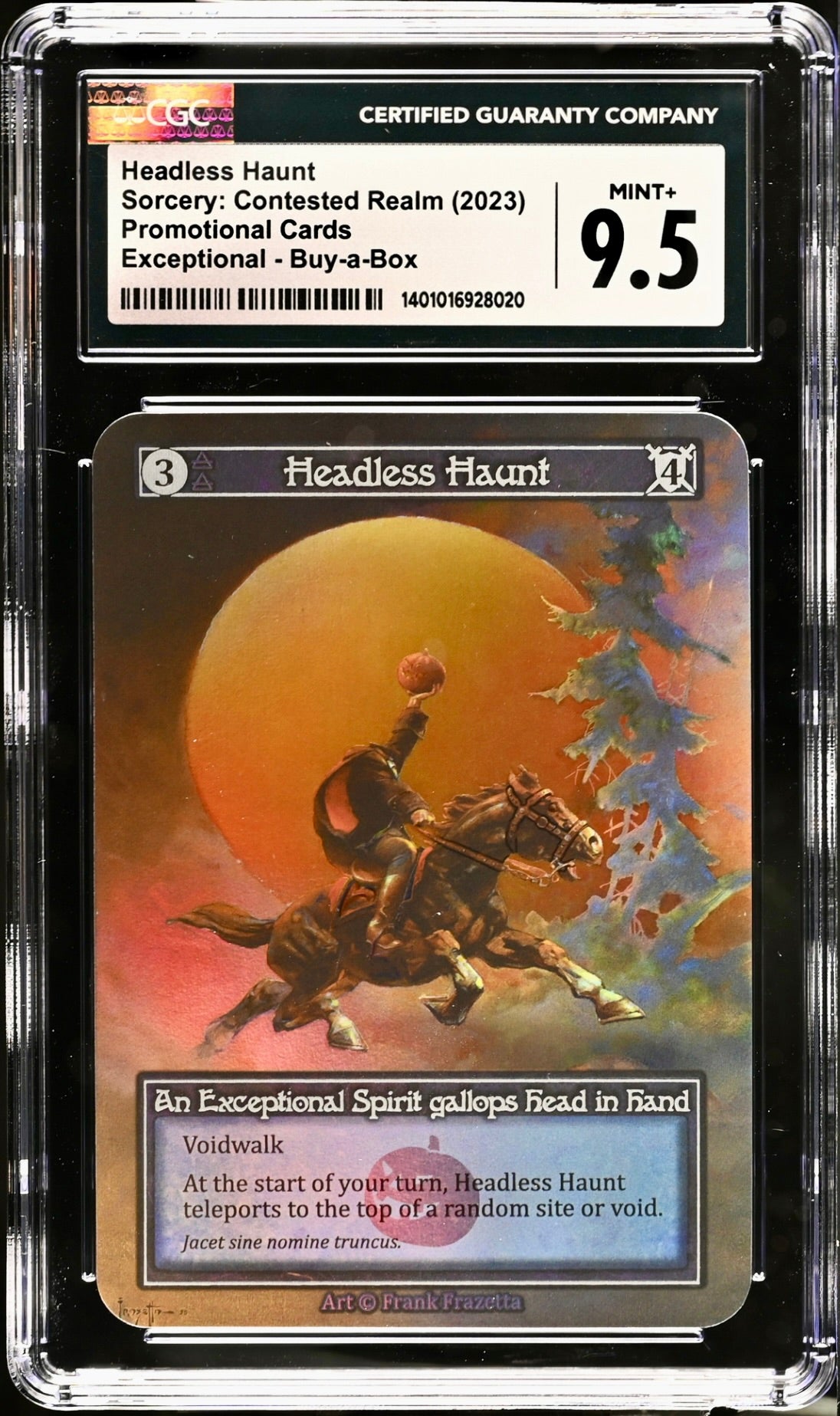 CGC 9.5 - Headless Haunt (Exceptional Foil) Buy-a-Box Promo Beta - Sorcery