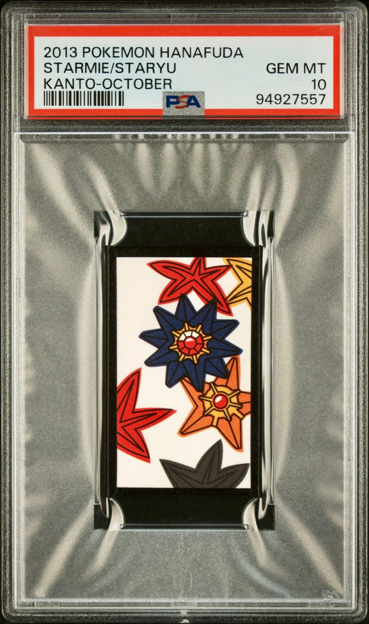 PSA 10 - Staryu/Starmie 2013 Hanafuda Kanto October - Pokemon