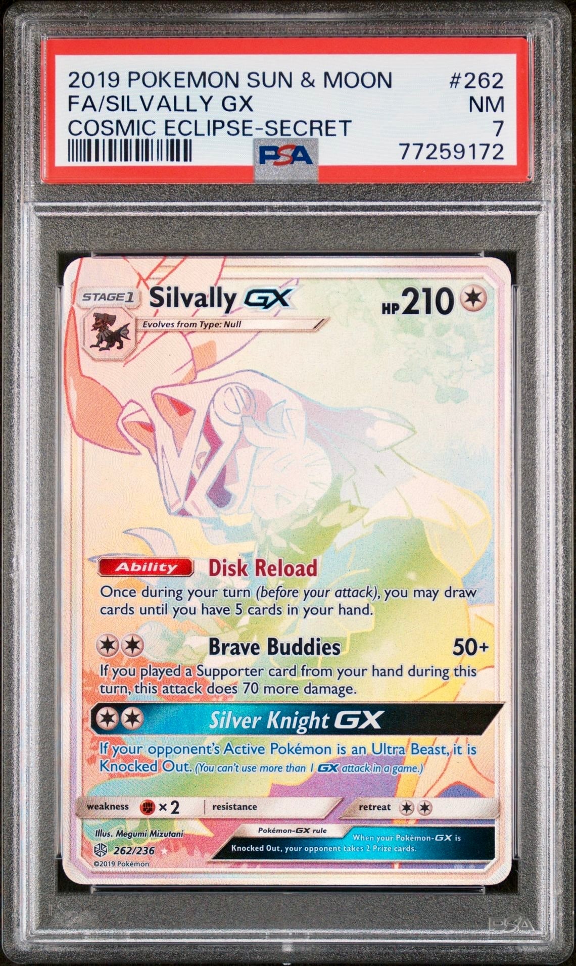 PSA 7 - Silvally GX 262/236 S&M Cosmic Eclipse - Pokemon