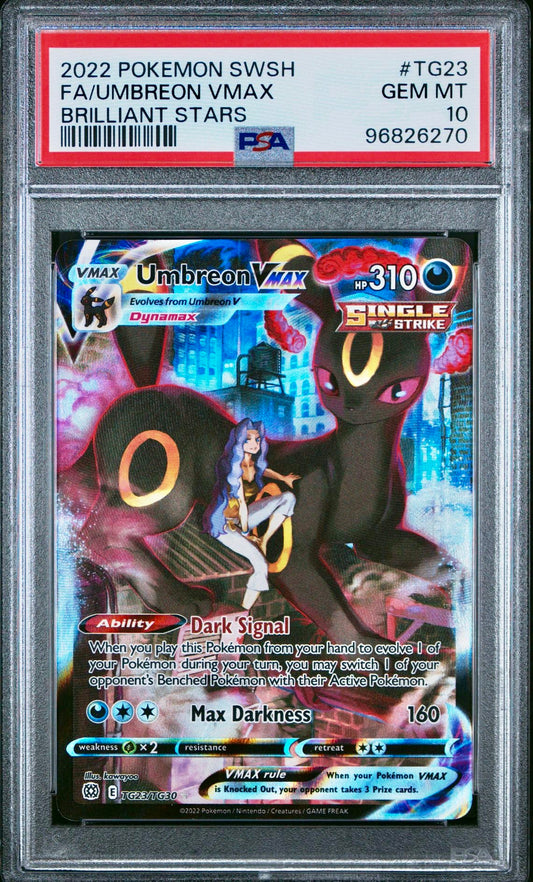 PSA 10 - Umbreon VMAX TG23/TG30 SWSH Brilliant Stars - Pokemon