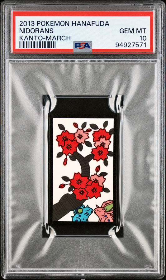 PSA 10 - Nidorans 2013 Hanafuda Kanto March - Pokemon