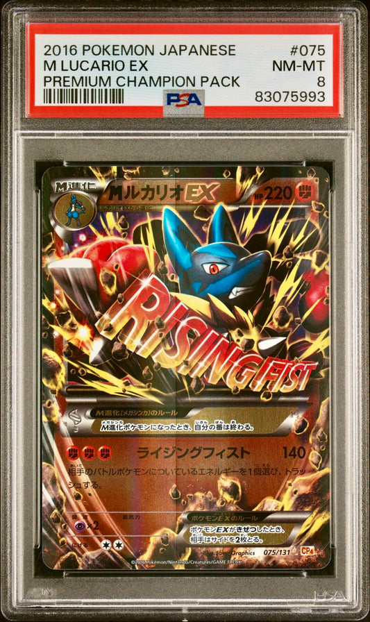 PSA 8 - M Lucario EX 075/131 XY CP4 Premium Champion Pack - Pokemon