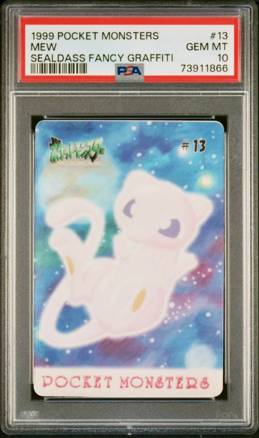 PSA 10 - Mew #13 Sealdass Fancy Graffiti 1999 Pocket Monsters - Pokemon