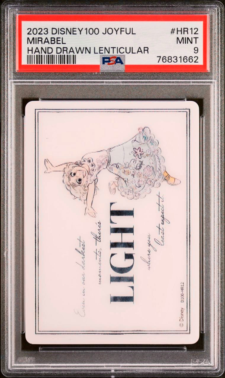 PSA 9 - Mirabel Hand Drawn Lenticular HR12 Card Fun Joyful Disney 100