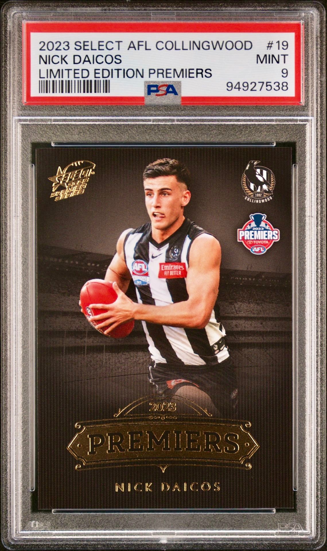 PSA 9 - Nick Daicos #PCG19 2023 SELECT AFL Premier Series