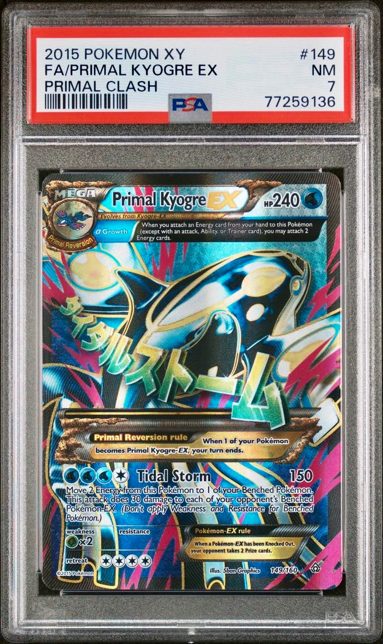 PSA 7 - Primal Kyogre EX 149/160 XY Primal Clash - Pokemon