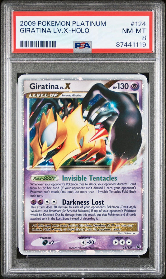 PSA 8 - Giratina Lv.X 124/127 Platinum - Pokemon