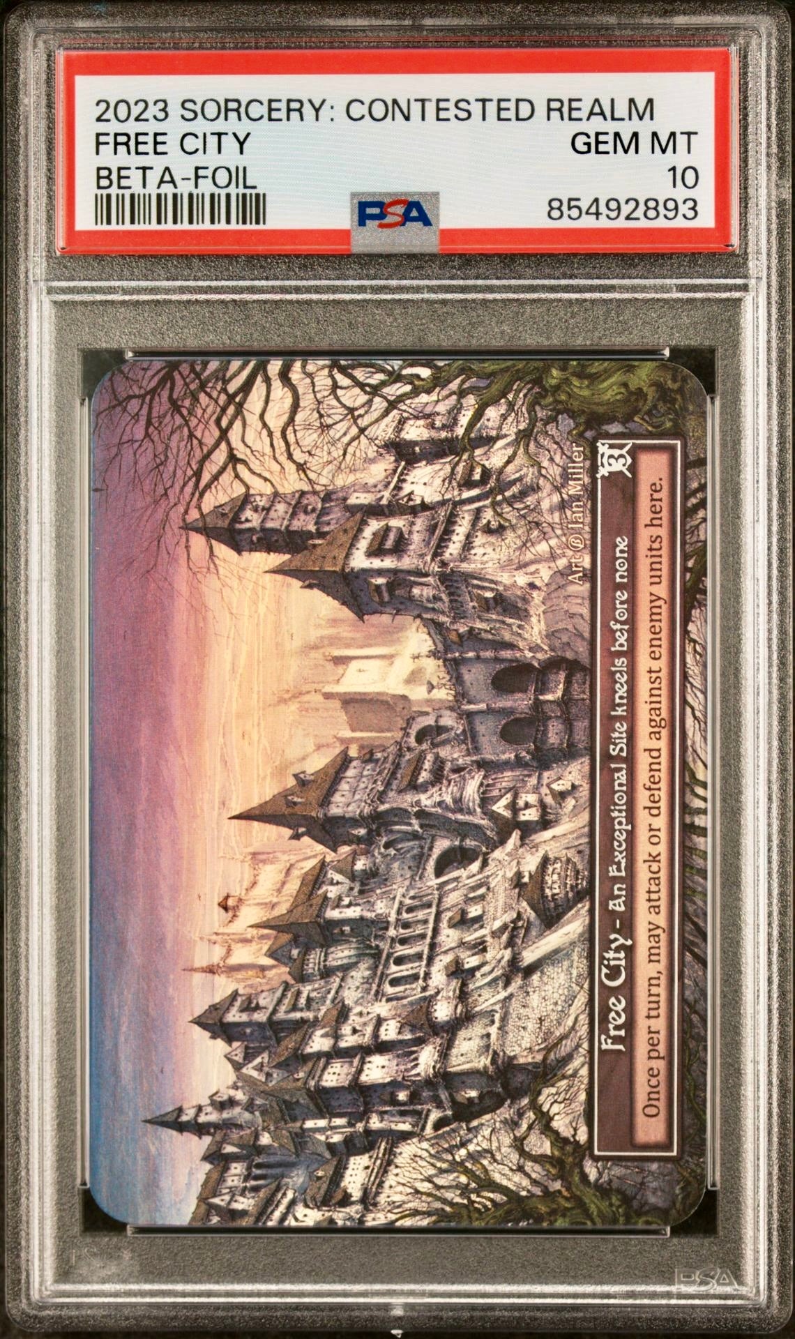 PSA 10 - Free City (Exceptional Foil) Beta - Sorcery