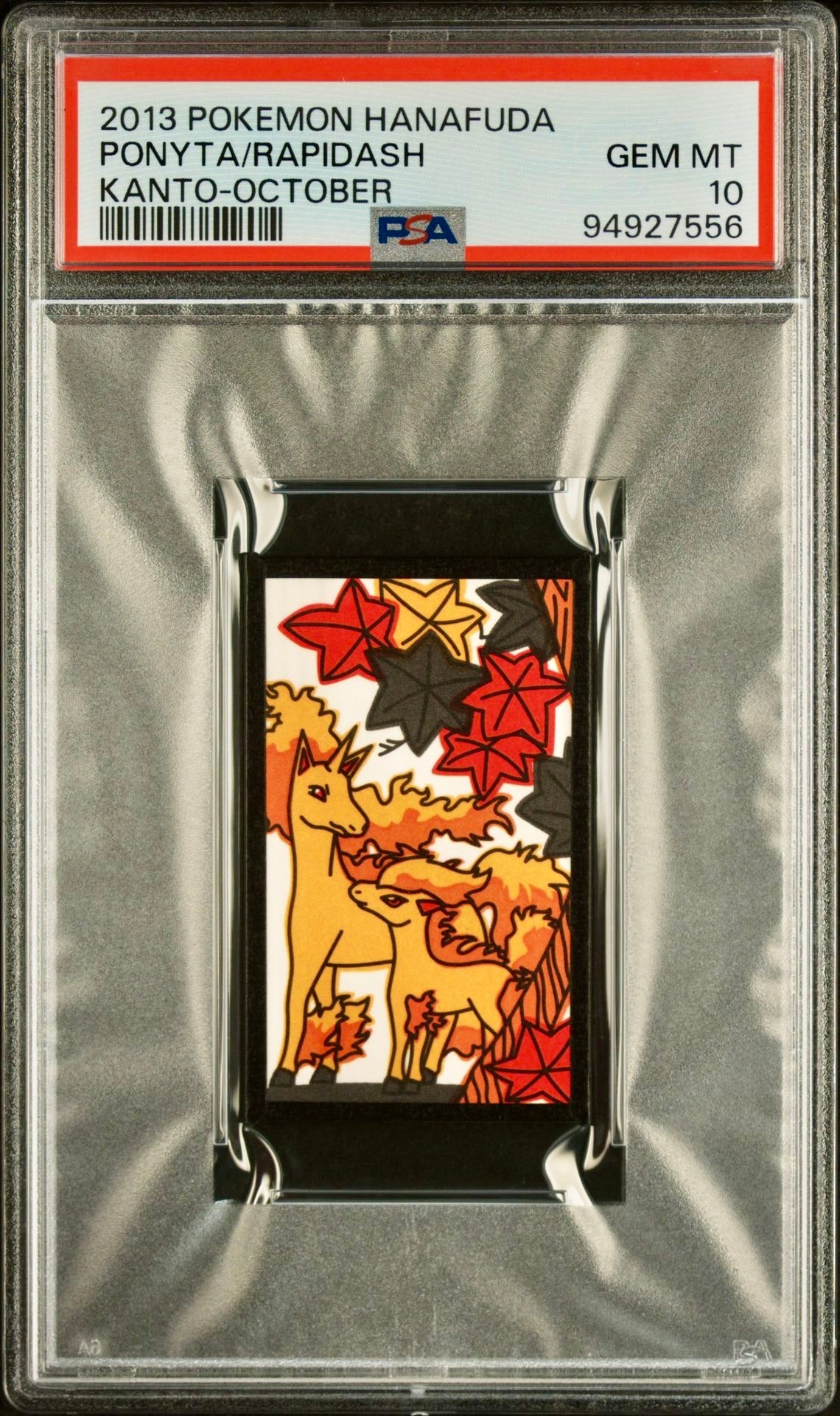 PSA 10 - Ponyta/Rapidash 2013 Hanafuda Kanto October - Pokemon