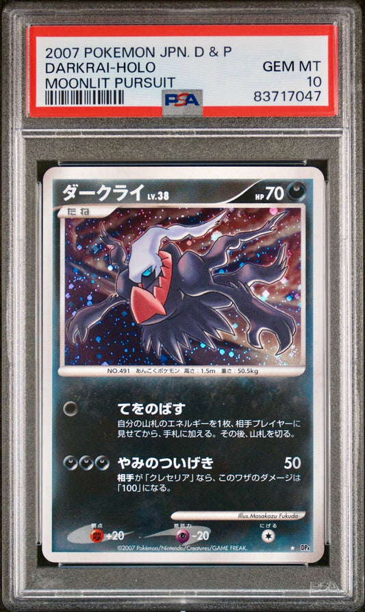 PSA 10 - Darkrai Holo DP4 Moonlit Pursuit - Pokemon