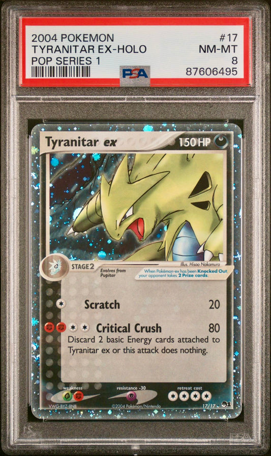 PSA 8 - Tyranitar ex 17/17 POP Series 1 - Pokemon